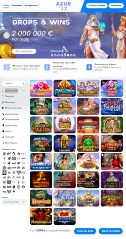 l'application et interface BURAN CASINO