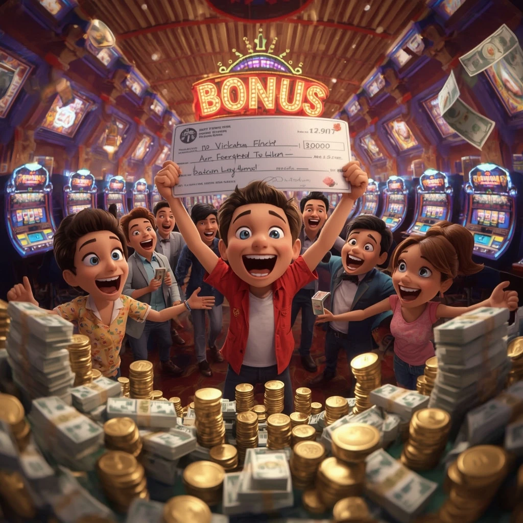 bonus dans les mains d'un homme au casino BURAN CASINO