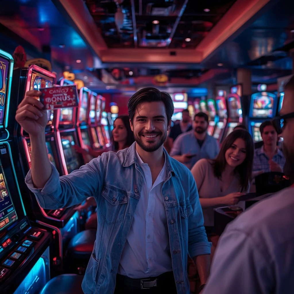 une personne avec un bonus BURAN CASINO