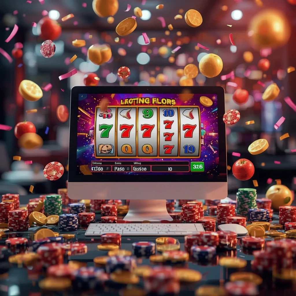 slot machines on the monitor BURAN CASINO